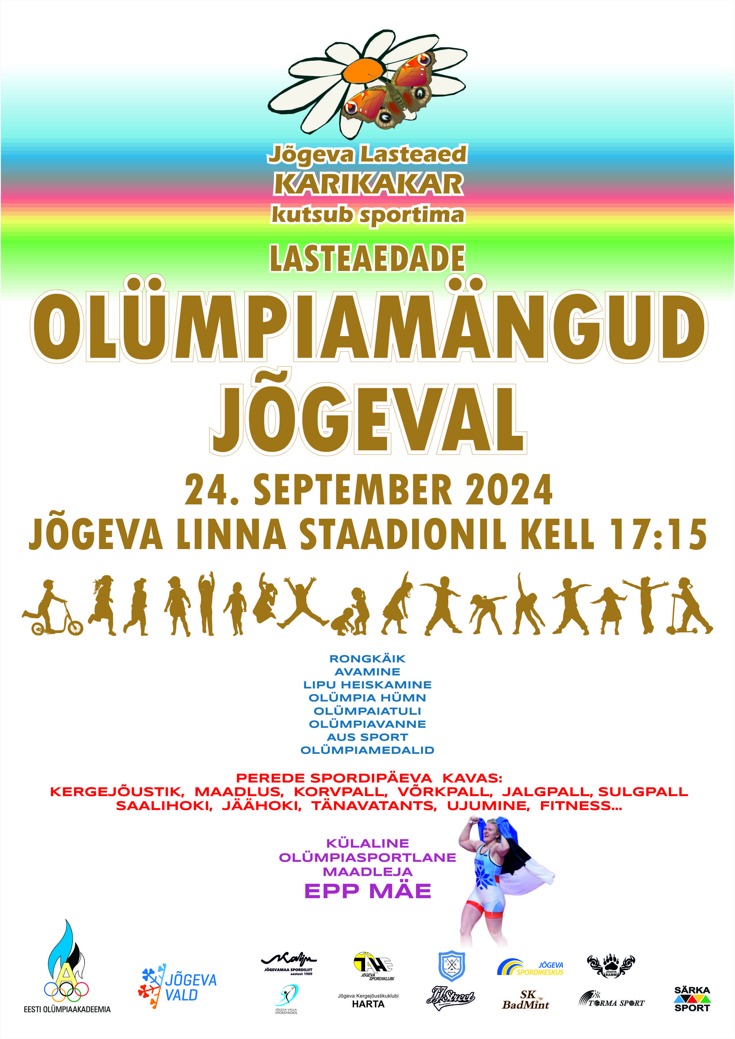 lasteaia olümpiamängude plakat